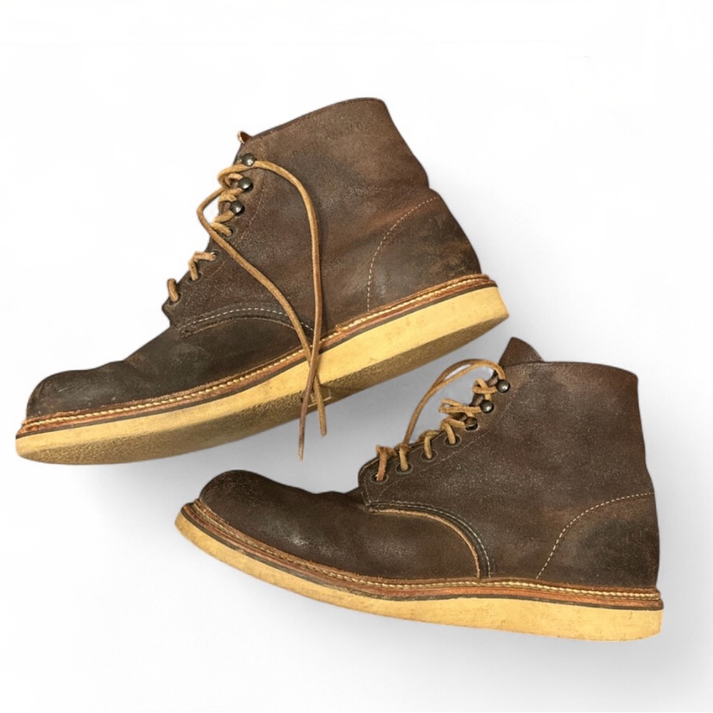 Red Wing Muleskinner Roughout Leather Boots - Picture 2 of 14